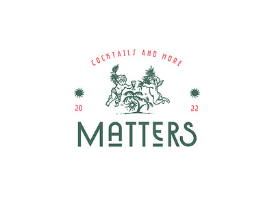Matters / Cocktail bar 50s angel artdeco bar cocktail cozy design engrave graphic design illustration logo typography vintage