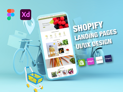 Shopify Landing Pages Design design figma figma design shopify ui ux website
