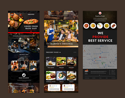 Restaurant UI/UX Landing page design landing page design restaurant ui restaurant ux