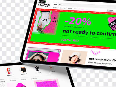 Fashion e-Commerce Store | МійERROR Concept branding design graphic design interface logo ui user user interface we web