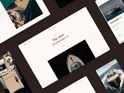 Zeelander Yachts branding design fashion flagship interface storytelling ui webdesign website yacht yachts zeelander