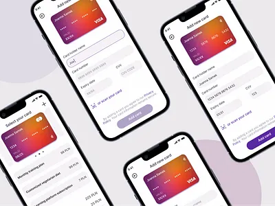 Card checkout screens app card cardcheckout checkout dailyui design graphic graphicdesign mobile payment screens ui uiux ux