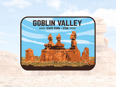 Goblin Valley - State Park in Utah adventure adventure logo branding designer goblin valley graphic designer illustration artist logo designer logo ideas logo maker logos national park national parks outdoor outdoors tshirt design tshirt designer utah