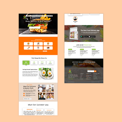 Restaurant UI/UX Landing page landing page design restaurant ui restaurant ux