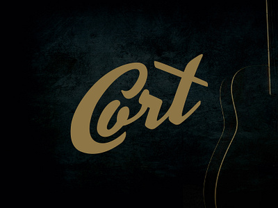 Guitar logo brand branding guitar letter logo script wordmark