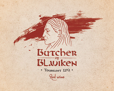 Butcher of Blaviken branding design geralt geralt of rivia illustration logo manuscript medieval the witcher toussaint wine witcher
