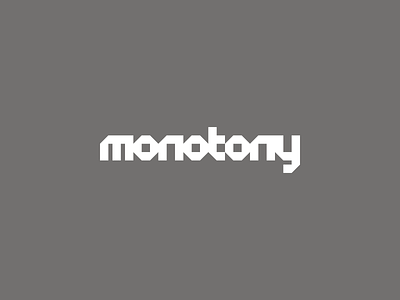 monotony design logotype minimal minimalist simple simplicity