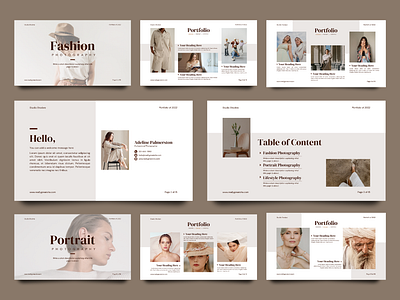 Photography Portfolio Presentation Template ads advetising branding business promotion canva design fashion photographer photography portfolio presentation template web design