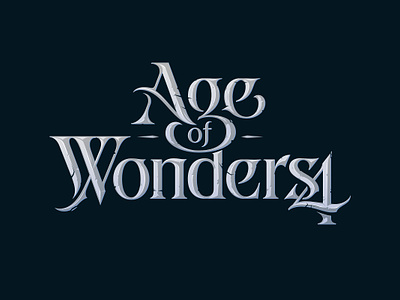 Age of Wonders 4 ageofwonders4 branding lettering logotype