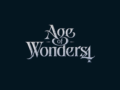 Age of Wonders 4 ageofwonders4 branding lettering logotype