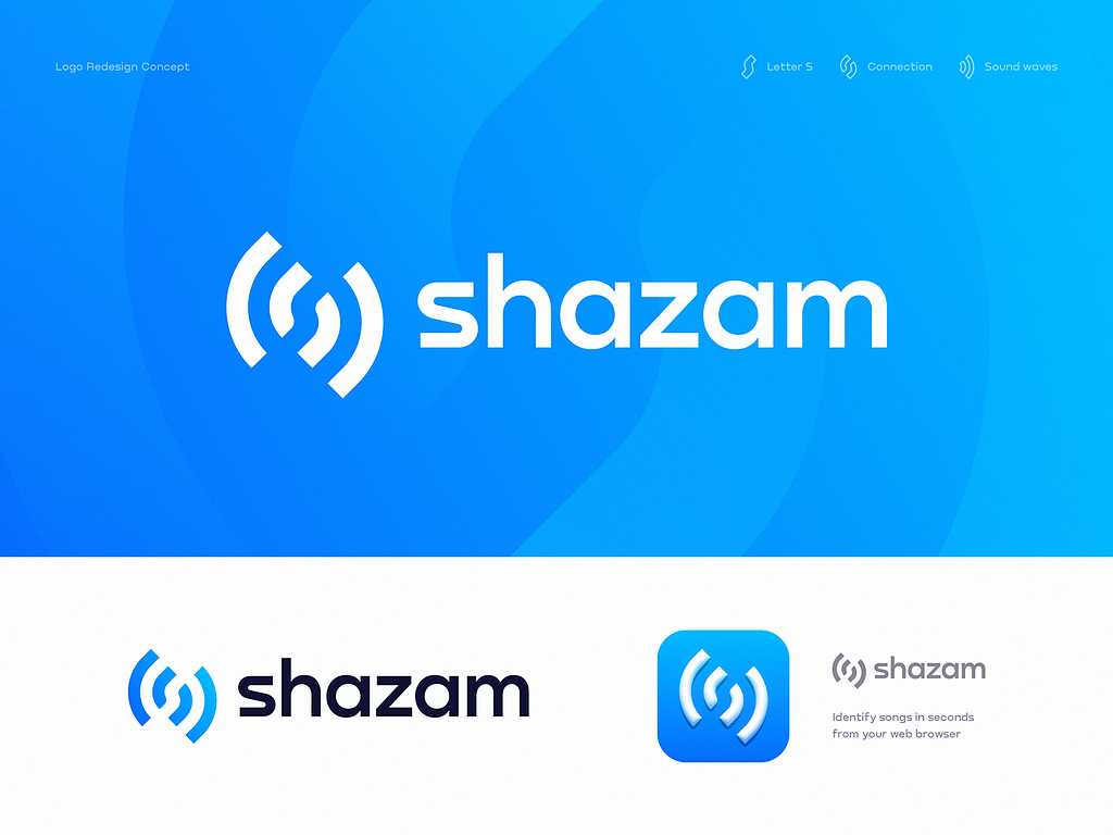 Shazam Logo Redesign Concept by Dmitry Lepisov on Dribbble