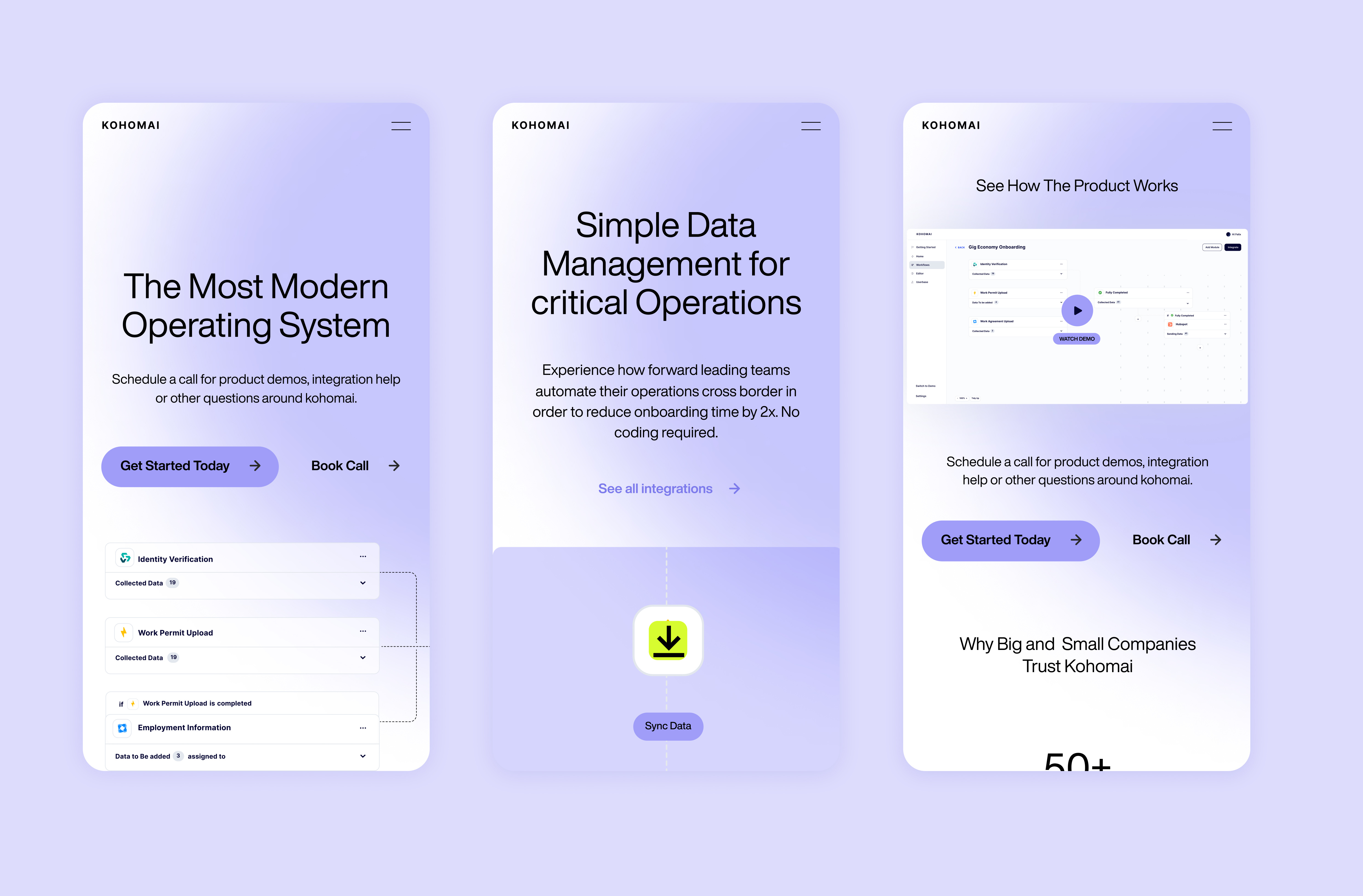 Website Mobile - B2B SaaS Company app branding mobile website ui website