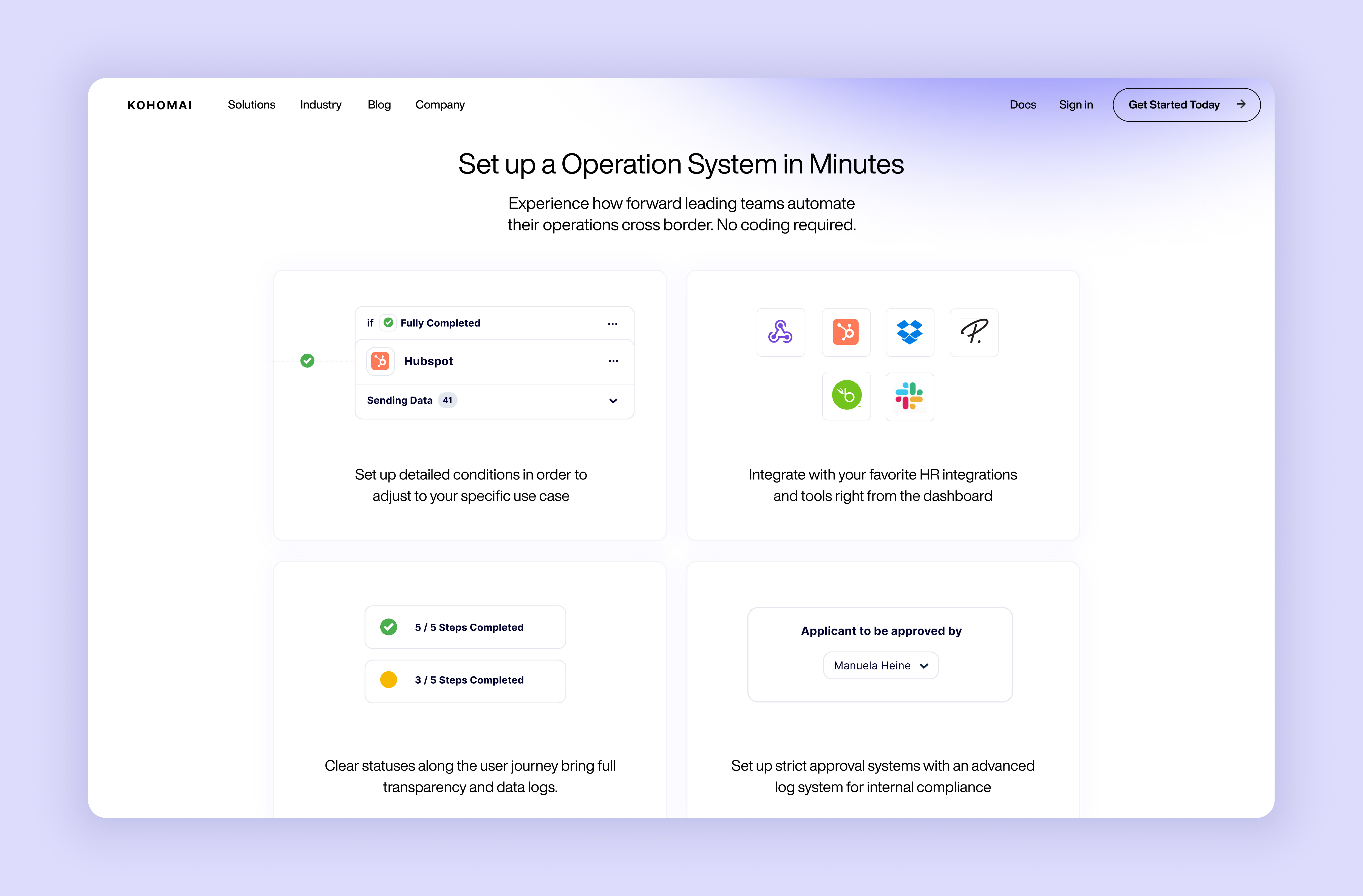 Website Section - B2B SaaS Company app branding design ui website