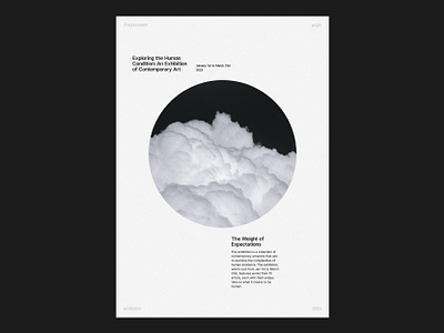 025 exhibition art bnw branding cartaz circle clean clean design cloud contemporary art design exhibition exposição graphic design layout minimal minimalism poster print type typography