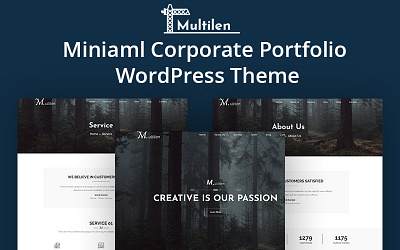 Miniaml Corporate Portfolio WordPress Theme advisor agency business company consulting corporate cv finance it marketing minimal minimalist multipurpose personal portfolio responsive seo software solution wordpress