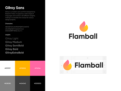 FlamBall Brand identity brand identity branding branding design color palet diseñadora de logotipos flam logo design logo mark logos logotipo mínimo marca marketing minimal modern search viral