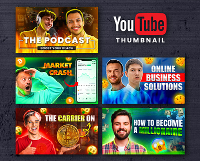 YouTube Thumbnail Design branding creative design designer graphic design illustration logo thumbnail thumbnails vector youtube thumbnail