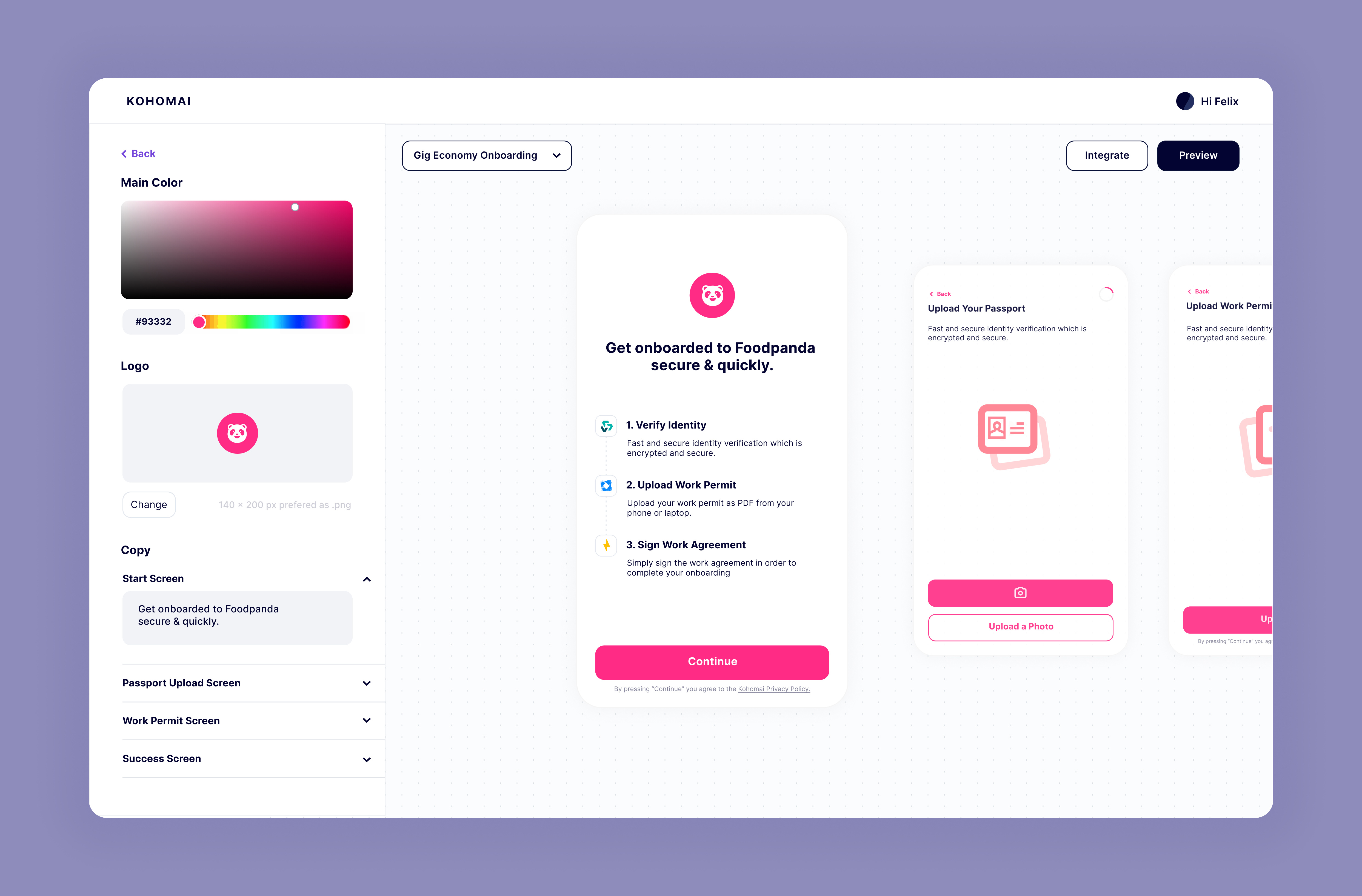 Editor - B2B SaaS Company app b2b customizer editor saas website workflow