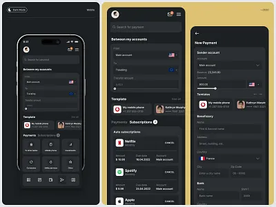 Online Banking app design finance interaction interface makyoudesign mobile online bank product design ui ux