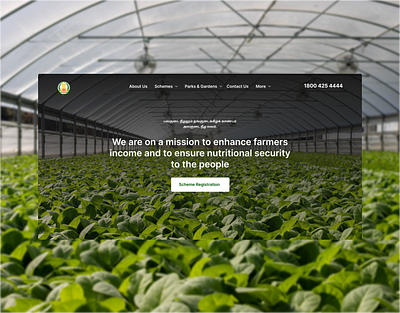 Redesign of TN Horticulture Website horticulture horticuture website redesign website tamil nadu tn website ui website website ui