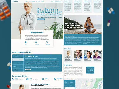 Website Arzt / Doctor arzt arztpraxis css design deutschland doctor front end full stack germany homepage html html css praxis sweden ui ux web design web development webseite website
