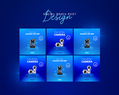 Camera Sale - Social Media Post Design ad banner camera post graphic design instagram post sale post social media post