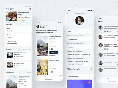 Hotel Service Mobile App app design booking app design hotel booking hotel service minimal mobile mobile app service app ui ui design ux