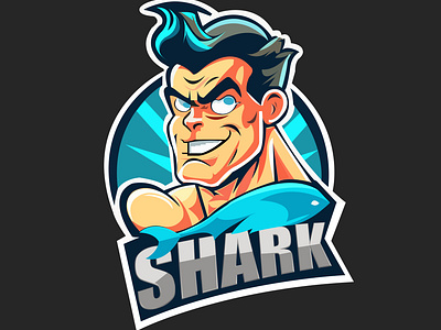 Mascot Fisherman Logo Design branding design esports logo fishermen gaming gaming logo graphic design illustration initial letter logo logo mascot mascot fishing shark logo ui vector