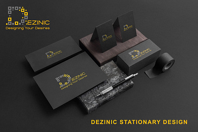 Dezinic Stationery Design 3d adobe animation branding design graphic design icon illustration logo motion graphics photoshop stationary typography ui ux vector