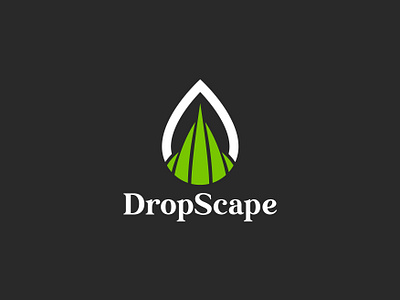 DropScape branding graphic design landscape landscaping logo