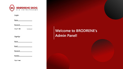 Broderen Skog - Admin Panel branding design figma graphic design logo ui ux vector xd