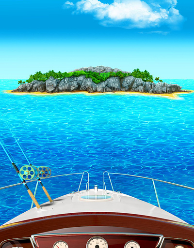 The Main background of the slot game covered Vacation themed background art background design digital art gambling gambling art gambling design game art game background game design game designer graphic design illustration ocean illustration ocen background slot art slot background slot design slot game art slot game design