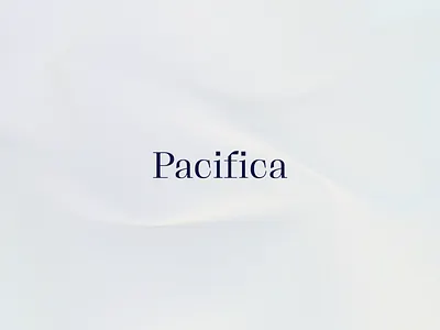 Pacifica logotype brand branding design graphic design icon illustration logo typography vector