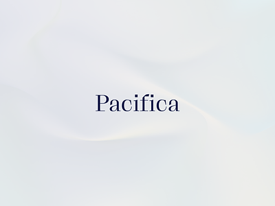 Pacifica logotype brand branding design graphic design icon illustration logo typography vector