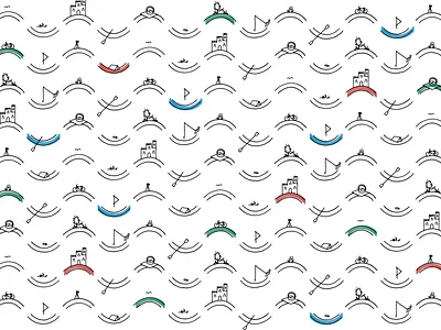 Leighlinsbridge Pattern branding design graphic design identity illustration logo pattern