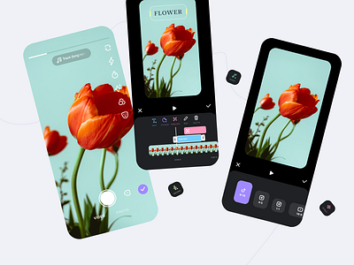 Video Editor App app design mobile app ui video editor