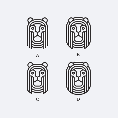 Options Lions Line Art Logo behance design dribbble graphic design instagram lineart lions logo logos pinterest