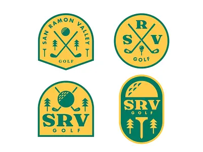 Golf emblems badge branding club clubs community design emblem embroidery golf golf ball golfer graphic design illustration logo merch nature sport tee tree