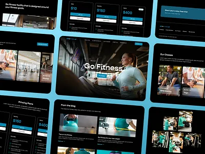 Go-Fitness Website design exploration fitness gym health illustration logo sport uidesign uxuidesign uxuidesigners