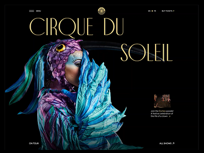 Cirque du Soleil animation branding design graphic design illustration motion graphics ui vector