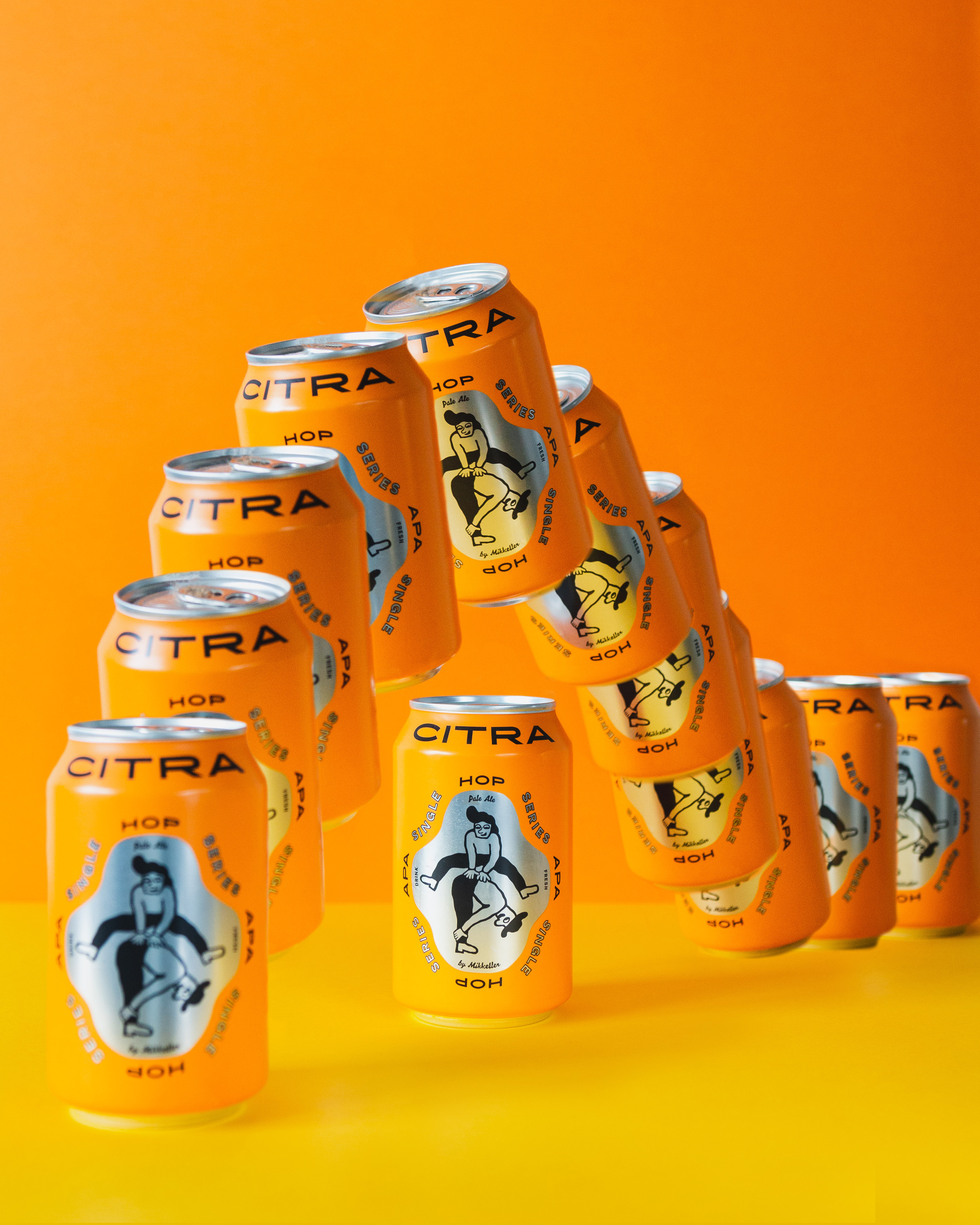 Mikkeller - Single Hop Citra APA art art direction beer branding design drawing graphic illustration lifestyle logo packaging packaging design print design