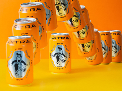 Mikkeller - Single Hop Citra APA art art direction beer branding design drawing graphic illustration lifestyle logo packaging packaging design print design