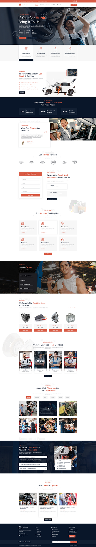 Car Pinpoint - Car Repairing Elementor Template Kit amezing website design auto repairing branding car repairing design design idea elementor figma graphic design homepage layout logo modern design professional design ui unique design ux vector website website design wordpress