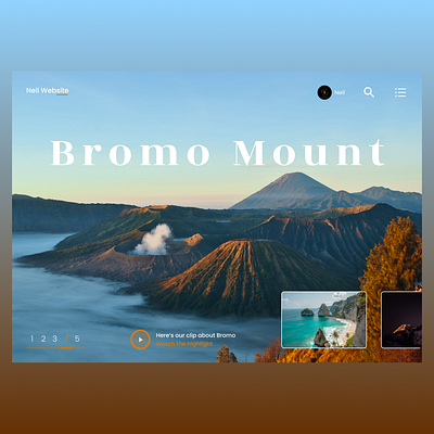 Mountain Web Design app appdesign branding bromo design illustration indonesia landing page logo lp mount page ui uidesign ux uxdesign web design website website design websites