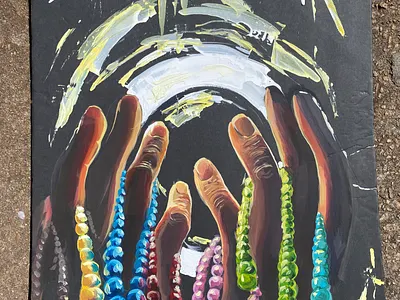 Glory of Luxury acrylic details illustration painting realism