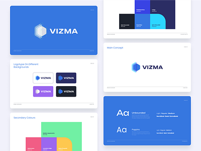 Vizma | Branding | Logo Design billieargent brand brand design branding design graphic design graphics illustration logo logo design logotype london typeface typography vector
