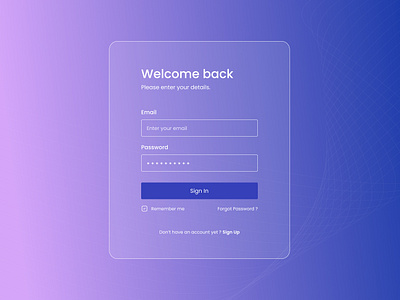 Custom Login Page Design branding graphic design ui