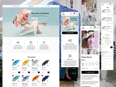 Online Shop | Web Design | Website | Umbrella design figma online store shop site store ui uiux user interface ux web web design website