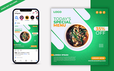 Today's Special Menu Social Media Post Design Template adobe photoshop branding design food manu graphic design logo social media deisgn special menu