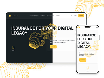 Encrypted Will - Website & Branding design encryption glassmorphism uxui web
